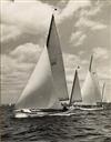 ROSENFELD, MORRIS (1885-1968) Pair of photographs of yachts racing.